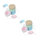 Veemoon 8 Piezas Limpiador de Pantalla Doble Cara para Smartphone con Paño de Microfibra y Cepillo Unidades Macaron con Cordón y Llavero Portátil y Fácil de Llevar Polvo y