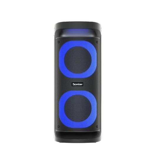 Bomber, Caixa de Som Portátil Amplificada Bomber Party 1360 1500W 4 Alto Falantes Tws Blueetoth Bateria 110V/220V