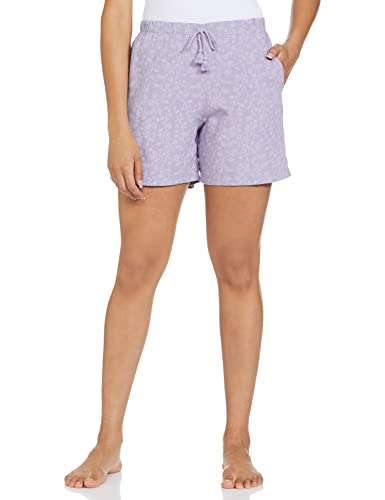 Image of Van Heusen Women's Cotton Lounge Shorts | Lightweight | Breathable Cotton | Relaxed fit | Printed | Comfortable Everyday Wear | Style 55501|Available in Pack of 1 & 2