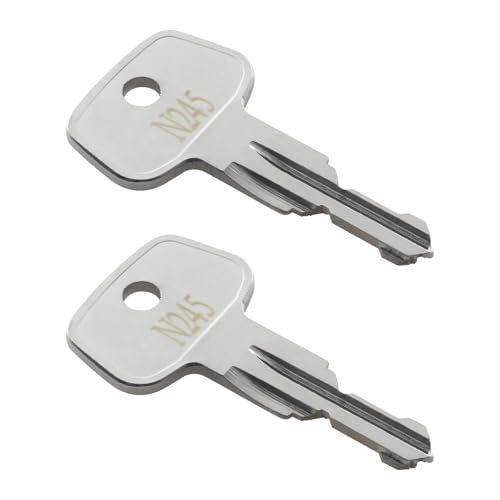 seork N245 Key Replacement (2 Pcs) for Thule Ski,Cargo Box,Roof,Crossbars and Carrier Racks Code N245