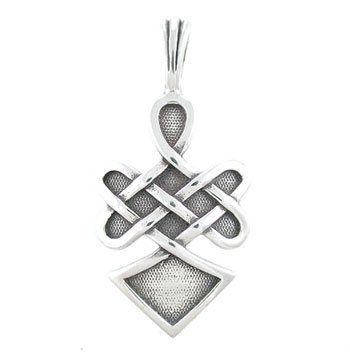 Mens Warrior Spirit Celtic Pendant in Sterling Silver, 8207