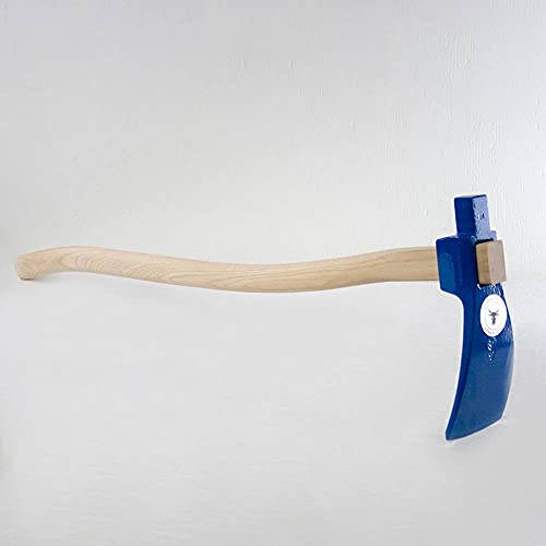 German Straight Woodshaping Adze 32 inch Hickory Handle Steel Blade