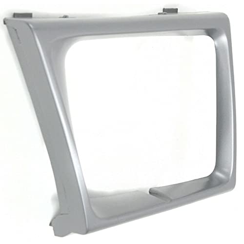 Image of DAT AUTO PARTS Front Right Headlight Bezel Fits 1997-2002 Ford Econoline | Passenger Side, Grille, Van, Sealed Beam, Silver Textured Plastic, Replaces FO2513158 F7UZ13052AAA