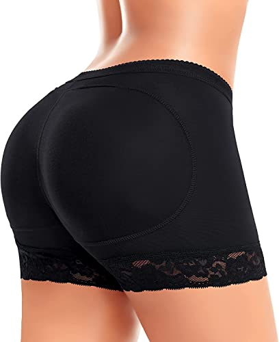 DALUCI Women's Padded Butt Lifter Underwear – Seamless Hip Enhancer Shapewear Panty with Booty Pads for Round Shape & Curvy Look | Fake Hip Panty Briefs