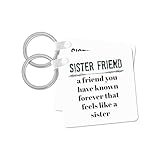3dRose, Image of Sister Friend A Friend You Have Known Forever, set of 2 Key Chains