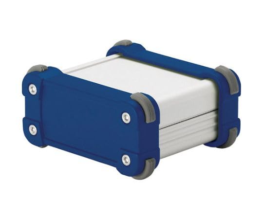 タカチ電機工業 コーナーガード付アルミケースIP65防水タイプ シルバー/ネイビー EXW15-6-15SN