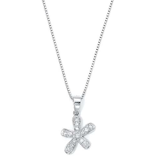 925 Sterling Silver Diamond Flower Necklace Jewelry Gifts for Women