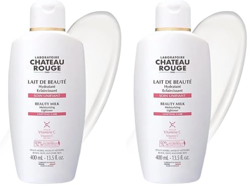 Château Rouge lait de beauté unifiant vitamine C pour obtenir une peau lumineuse en flacon