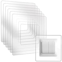Beekeg 6 Stück Lichtschalterschutz, Wandschutz für Steckdose, transparente Tapete, 6 Stück