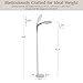 Lavish Home Floor Lamp - Full Spectrum Natural Sunlight Lamp with Bendable Neck - Reading, Craft, Studying, and Esthetician Light (Beige)