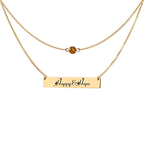 Personalized Custom Name Necklace Layered Choker Necklaces for Women
