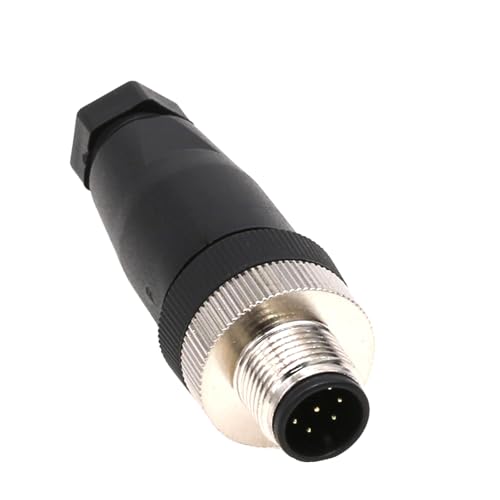 Image of M12 8 Pin Male A Code Sensor Aviation Plug Industrial Circular Connector Waterproof IP67 12mm Connector Plug Cable Adapter