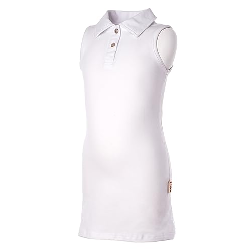 Girl's Sleeveless Polo Neck Tank Dress2