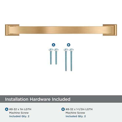 Image of Amerock Candler 7-9 /16 inch (192mm) Center-to-Center Champagne Bronze Cabinet Pull, BP29350CZ