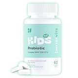 Bettervits Kids Probiotic Complex – 10 Billion CFU | Probiotics for Children 10-16 years old - Gut Health and Immunity Support | Maintains Healthy Digestion | 60 Chewable Orange-Flavored Tablets.