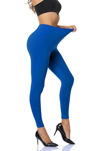 Image of Kotii Women's Soft Full Length Leggings High Waist Ankle Length Leggings Pants Tights