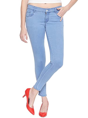 Image of HIGH Star Women Blue Slim-Fit Stretchable Jeans
