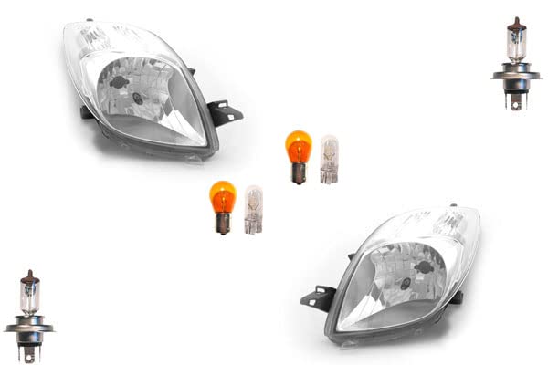 Johns, juego de bombillas halógenas para faros, compatible con Toyota Yaris XP9 06-08, lado izquierdo.