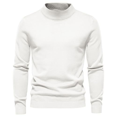 Men's Turtleneck 2 Pack Sweater Knitted Slim Fit Pullover Men Tops Lightweight Casual Knit Sweaters3