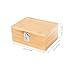 TOVINANNA Natural Grain Pattern Humidor Cigar Box Portable Travel Humidor Protective Cigar Case