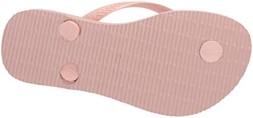 Havaianas Kid's Slim Logo Pop-Up Flip Flop Sandal, Ballet Rose, 2 M US Little Kid | Image 3