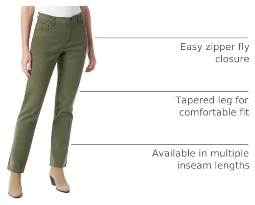 Image of Gloria Vanderbilt Womens Amanda Classic High Rise Tapered Jean Petite