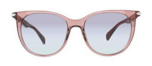 Rag & Bone 1040/S Sunglasses - Red Dark Gray Gradient Oval 53mm New & Authentic2