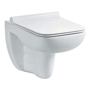 Lavita Keramische hang-wc-toilet Capri Slim zonder spoelrand Soft-Close #132404