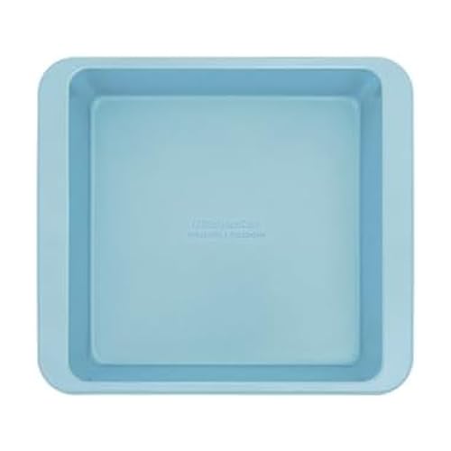 Image of KitchenAid Nonstick Aluminized Steel Square Cake Pan, Dishwasher Safe, Mineral Water, 9 Inch