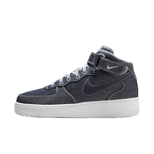 Nike Air Force 1 '07 Mid Women's Shoe (DD9625-400, Obsidian/Summit White/Ashen Slate)