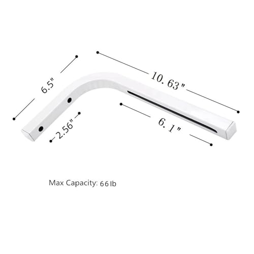 Soporte de pared para pantalla de proyección en L con brazos regulables 4