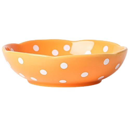 XJYYLX Basic Mushroom Cat Bowl, Cute Cat Bowls Whisker Friendly, Dishes Ceramic Cat Food Bowls, 6