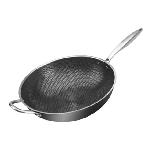 Wok de acero inoxidable DECHOUS con diseño Honeycomb miniatura 1