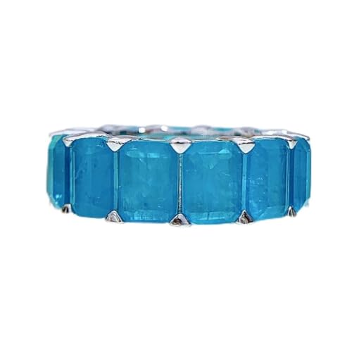 Bague argent 925 diamant de carbone anti-ternissement pour mariage et grand éclat