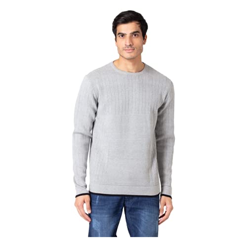 Image of Allen Cooper Solid Sweater for Men