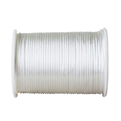 Cordon nylon blanc pour perles 1,5 mm créez vos colliers 90m