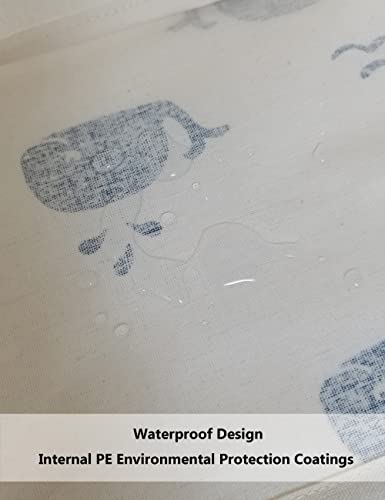 Queenlala Rectangular Laundry Hamper/Foldable Nursery Laundry Basket For Organizing/Storage Bin Baskets/Children Toy Office Bedroom/Toy Bin Closet Shelf Rec-Blue Cute Whale） #TOP7