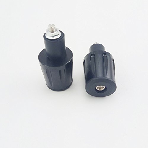 Okstno Bar End Caps Plug - Newset Style Heavy Duty 7/8 Inch Bar Ends Universal Fits For Suzuki Yamaha Kawasaki (Black) #TOP4