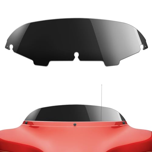 Amazicha 5 Windshield Windscreen Wind Splitter Black 96-13 Fit for Harley Touring Electra Street Glide and Trike 1996-2013