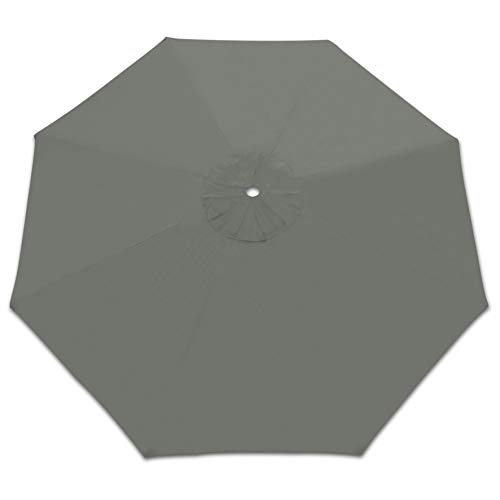 Strong Camel Replacement Patio Umbrella Canopy Cover for 10ft 8 Ribs Umbrella (CANOPY ONLY) (GREY)