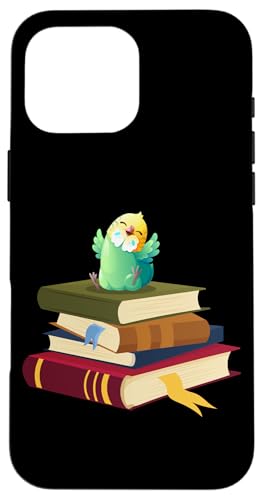 Womens Kids Girls Reading Books Happy Parakeet Lover �X�}�z�P�[�X iPhone 16 Pro Max �p