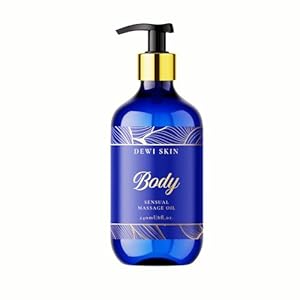 Massage Oil for Romantic Nights – Premium Sensual Elixir with Sweet Almond, Argan, Jojoba & Organic Lavender Essential Oil – Aromatherapy for Calm and Soothing Deep Sleep, 8 Fl Oz