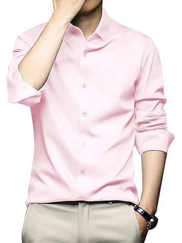 Image of CVC Mens Satin Regular Fit Formal Shirt.