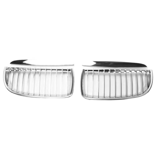 Calandre BMW Série 3 E90 double lamelles au design silver résistant aux chocs