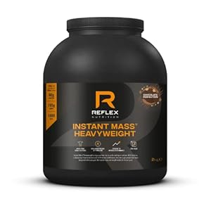 Reflex Nutrition Instant Mass Heavyweight, Mass Protein Powder, Over 1000 Calories Per Serving, 60g Protein, 18 Vitamins (Chocolate perfection) (2kg)