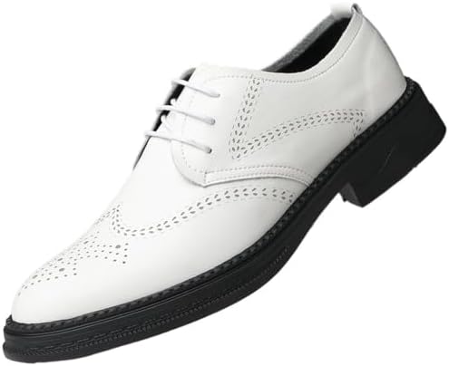 Mens Fashion Leather Oxford Shoes Lace Up Business Dress Tuxedo Derby Style