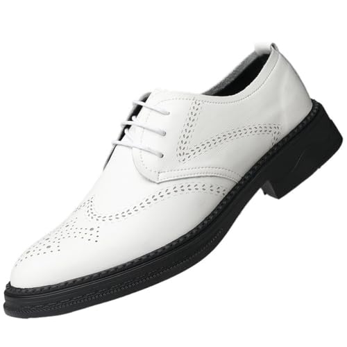 Mens Fashion Leather Oxford Shoes Lace Up Business Dress Tuxedo Derby Style