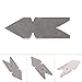 Stainless Steel Fishtail Center Gauge Screw Thread Lathe Cutting Tool for Quick Comparison(#2)