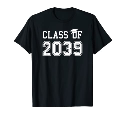 Class Of 2039 Chapeau de graduation Cadeau future School Graduate T-Shirt
