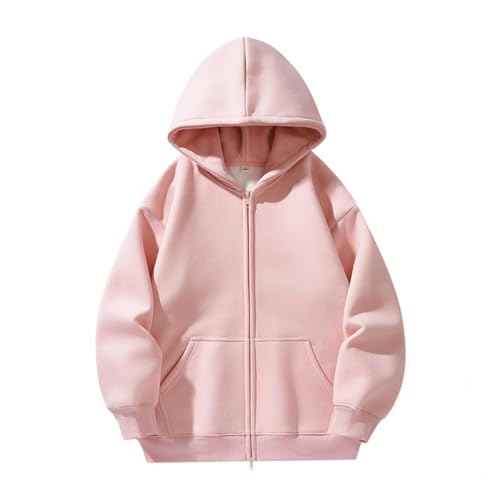 Adult Hoodie Sweatshirt Men's Heavyweight Cotton Hooded Zip Up Sweatshirt Casual Streetwear Korean Style Jacket